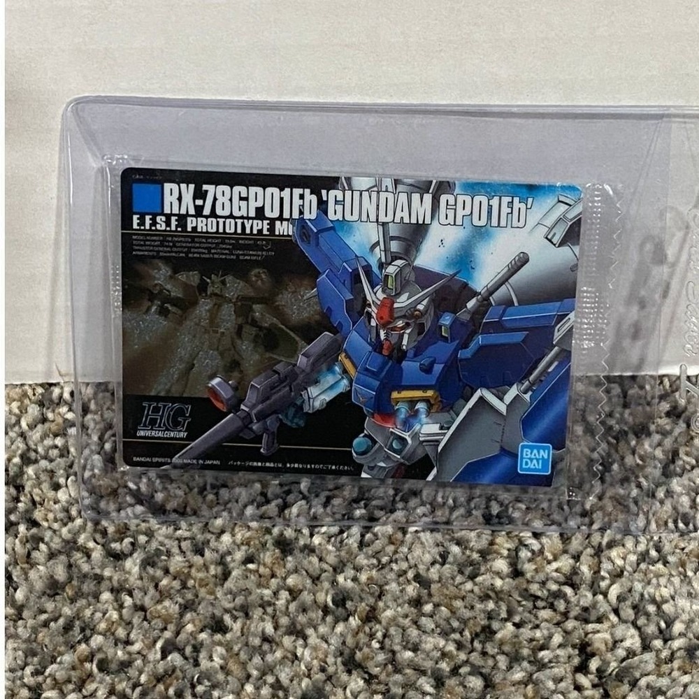 Bandai Gundam Trading Card Unisex RX-78GP01Fb Blue OS Excellent